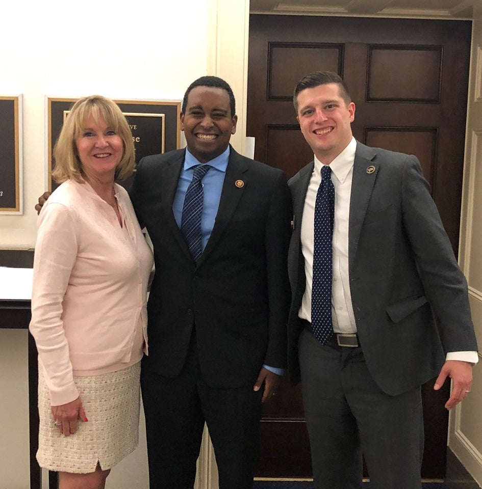 CU Regents Sue Sharkey and Jack Kroll with Congressman Joe Neguse CU Regents Sue Sharkey and Jack Kroll with Congressman Joe Neguse