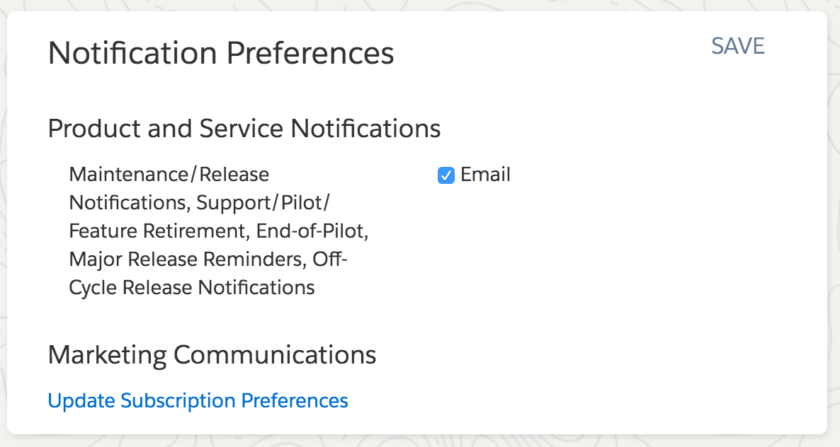 Notification Preferences Notification Preferences