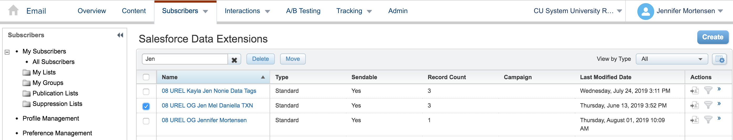 Delete Salesforce Data Extension