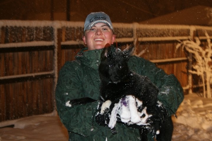 CU Denver Deserae Frisk and pup CU Denver Deserae Frisk and pup