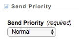 Send Priority Send Priority