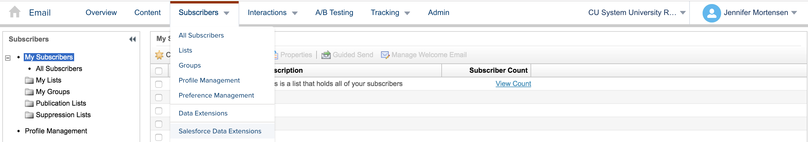 Subscribers Menu Subscribers Menu