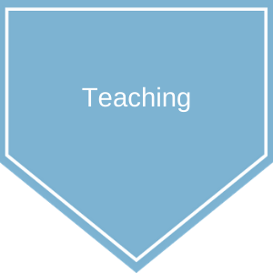blue banner labeled Teaching