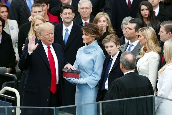 President Trump was sworn in by Chief Justice John G. Roberts Jr.
