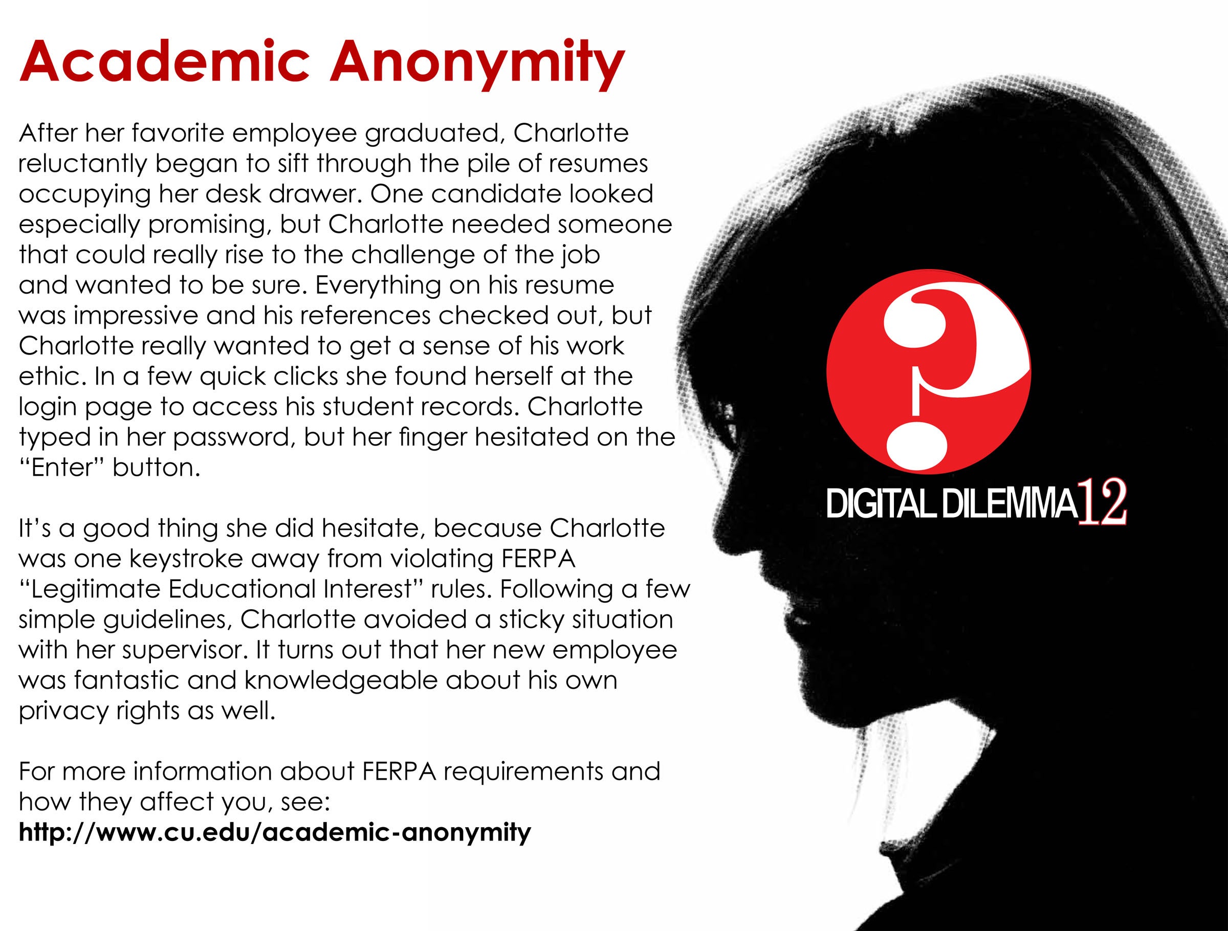 Academic Anonymity Card Academic Anonymity Card