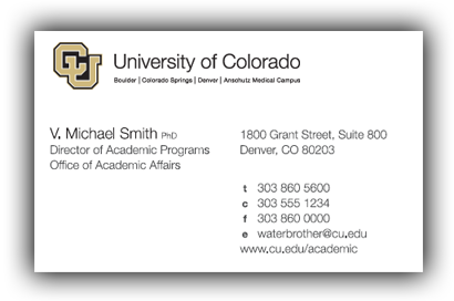 Business Collateral - Business Card Business Collateral - Business Card