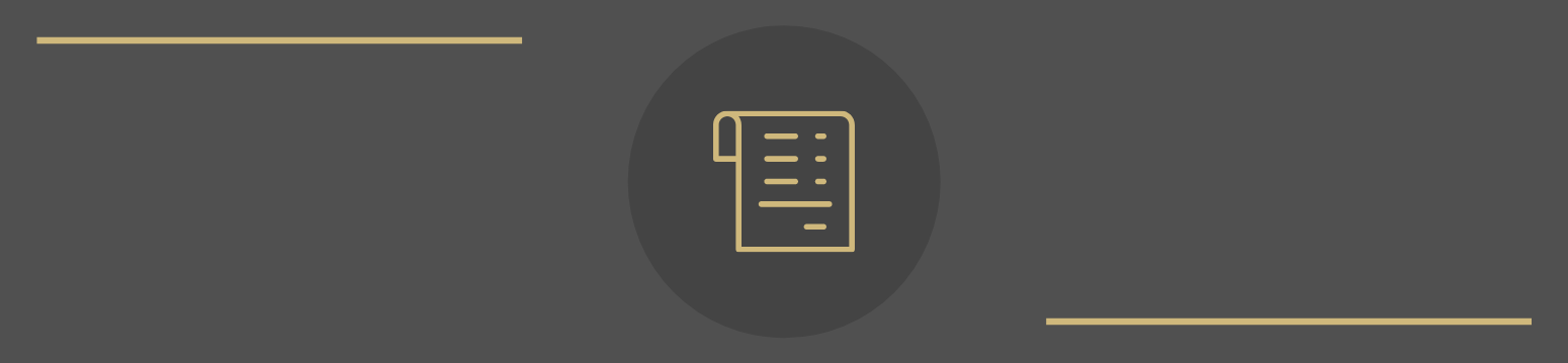 icon of document in gold color with dark grey background