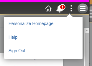 Personalize Homepage screenshot