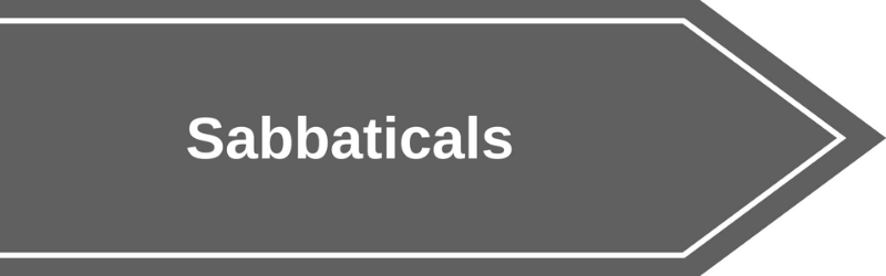 grey banner labeled Sabbaticals