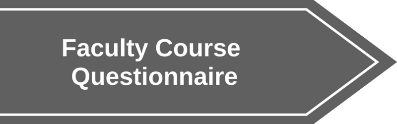 grey banner labeled Faculty Course Questionnaire