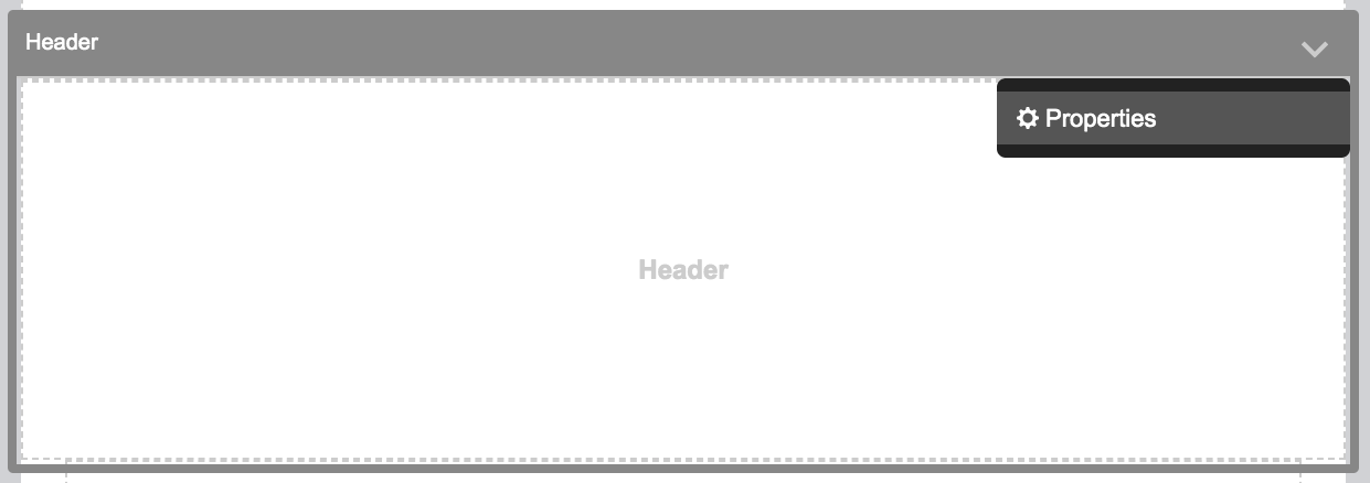 Header Properties