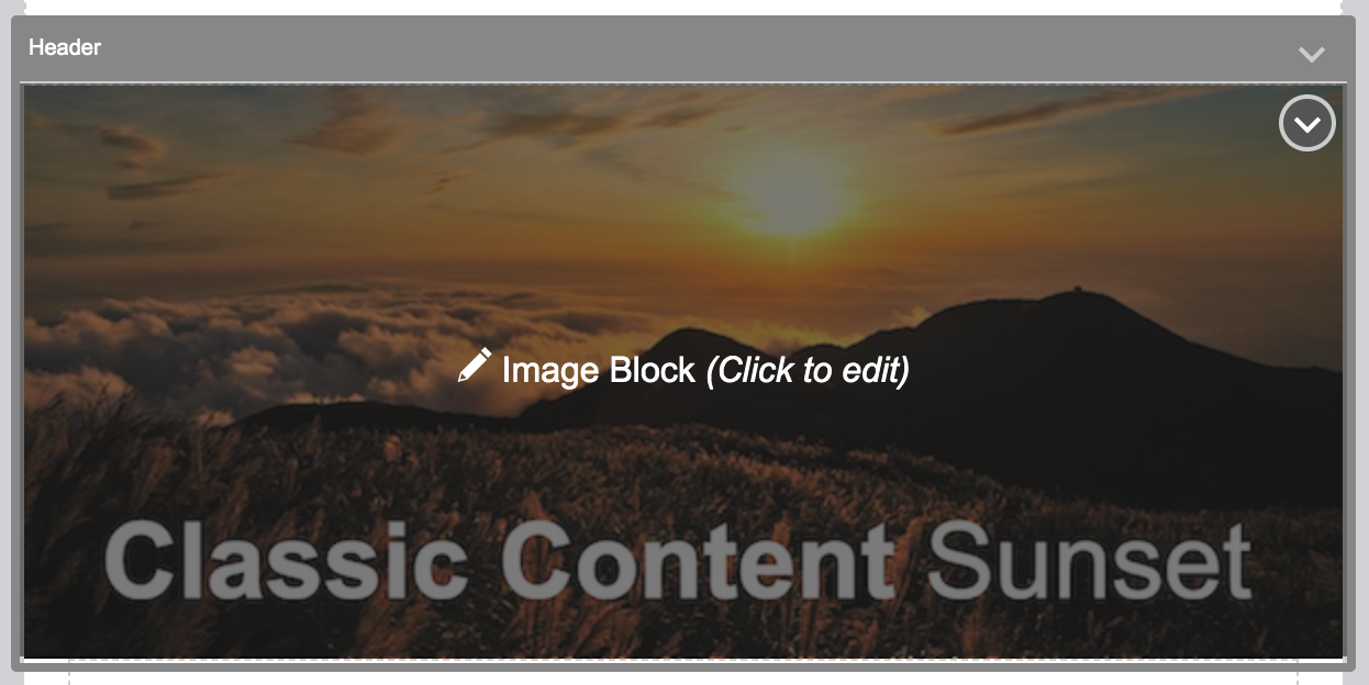 Header Content Block