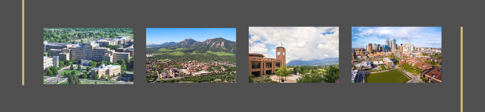 photos of all four CU campuses