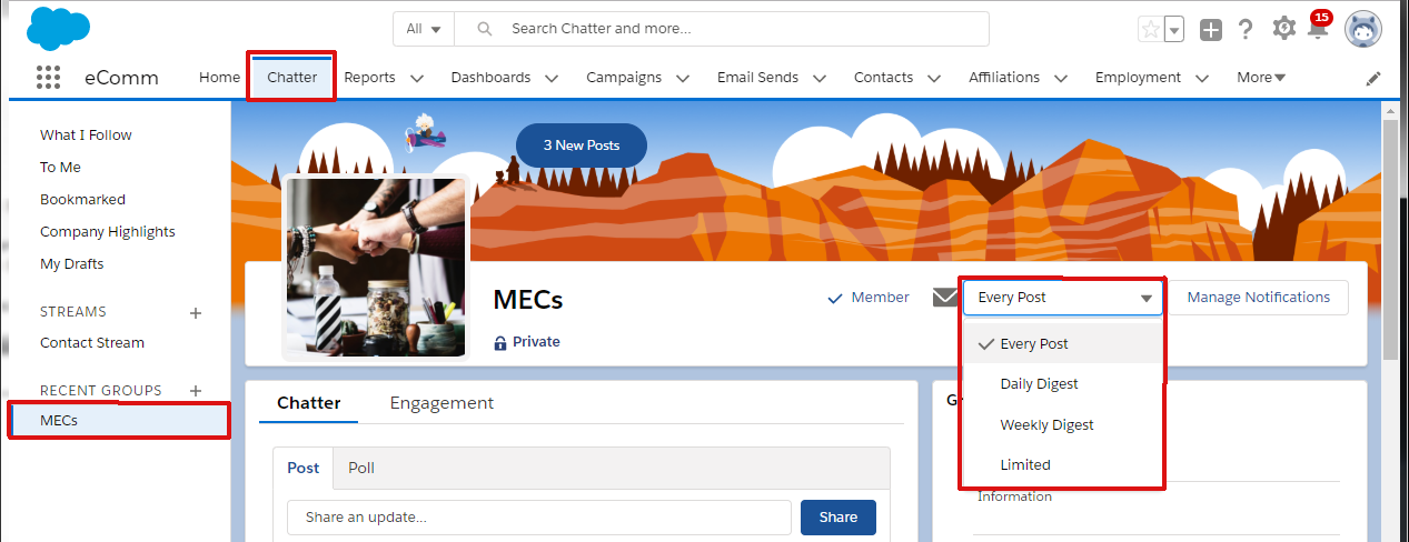 Chatter Notifications in Salesforce Lightning