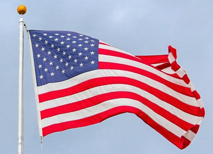 American Flag Stock Photo