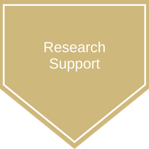 gold banner labeled Research Support