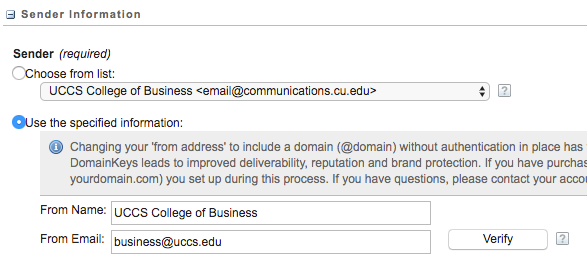 Sender Information Sender Information
