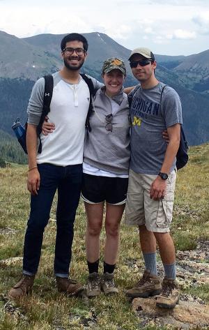 SOM students Shayer Chowdhury, Katie Raskob and Matt Cataldo