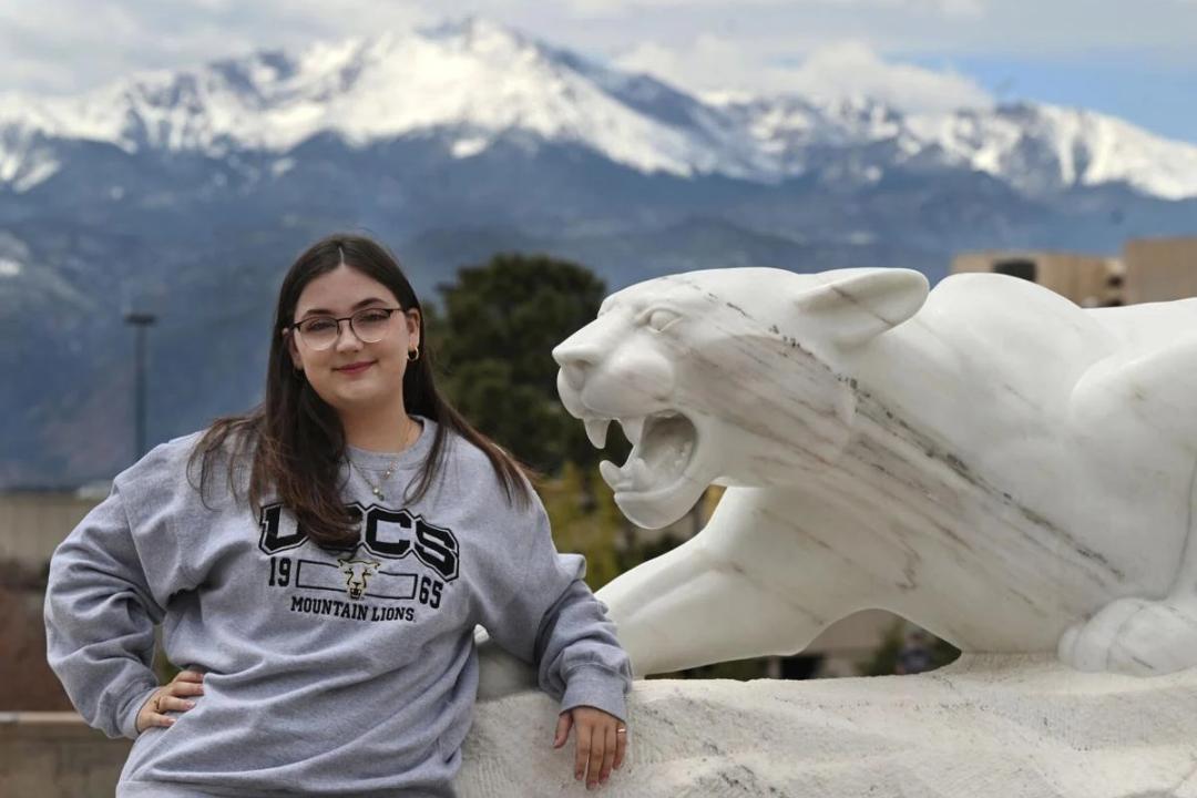   Annika Mote, 17, will soon become the youngest graduate in UCCS history. Mote is getting her degree in math.