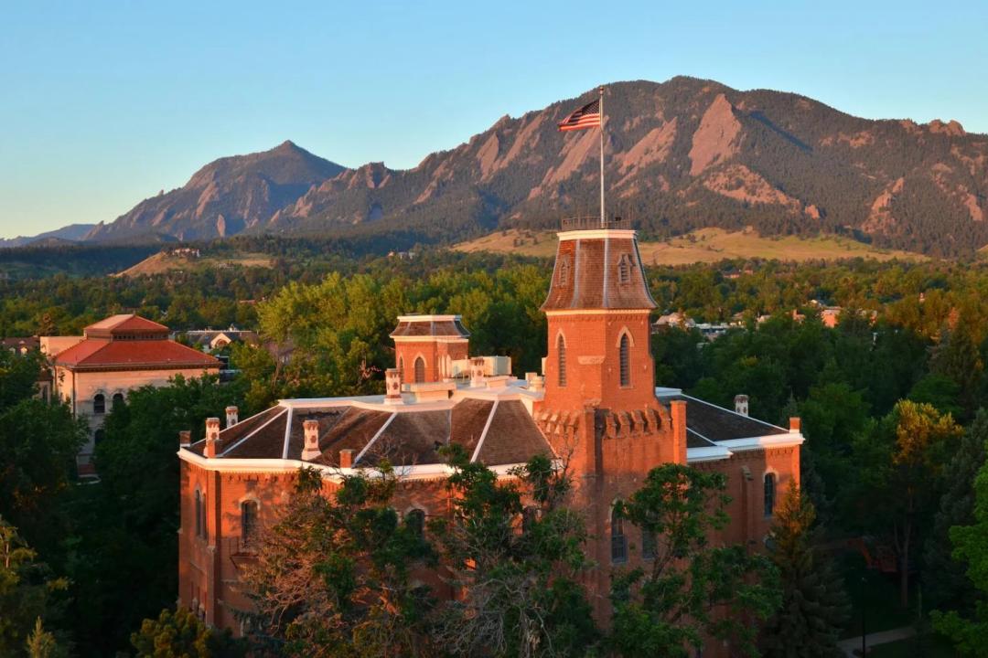Old Main over Flatirons