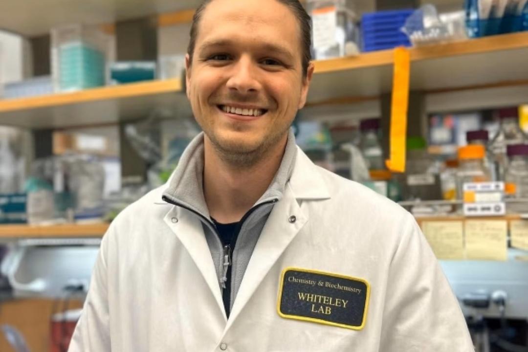 Nathan Bullen, a postdoctoral scholar in the CU Boulder Department of Biochemistry and the Aaron Whiteley Lab, studies how organisms survive when their RNA is under attack.