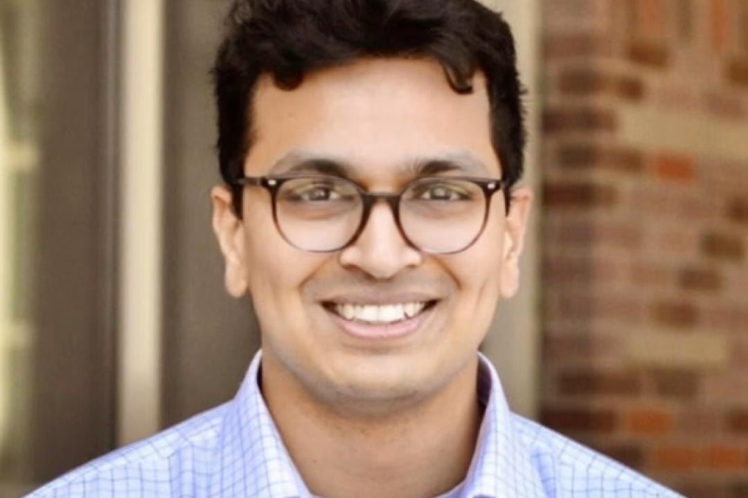 Vignesh Kasinath, a University of Colorado Boulder assistant professor of biochemistry, headshot
