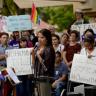 University of Colorado Law Professor Violeta Chapin, speaking during a 2017 rally in Longmont. (Camera file photo)