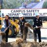 Photo of Jay Campbell, Terri Carrothers, Don Elliman, Randy Repola, James Taylor breaking ground at Anschutz ceremony.