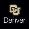 CU Denver logo on black background with gold logo and white text