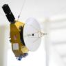  A model of the New Horizons spacecraft is seen at the Laboratory for Atmospheric and Space Physics on Tuesday. The spacecraft was sent on a mission to the Pluto-Kuiper Belt and contained the Student Dust Counter instrument that was designed, built and te