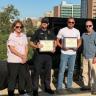 Deputy Chief Louis Perea, Executive Vice Chancellor and Chief Financial Officer Terri Carrothers, Police Officer Ty Shelton, Detective Trevor Thonhoff, and Chief Randy Repola