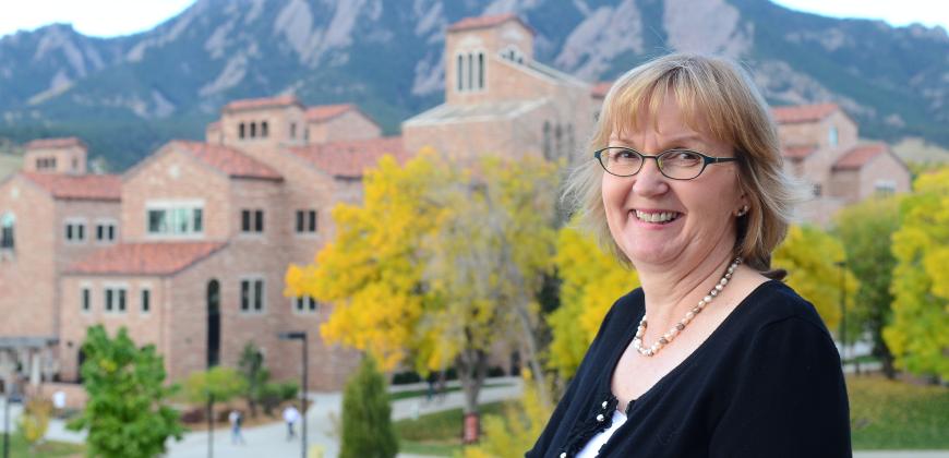 Claire Dunn on the CU Boulder Campus